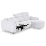 ΚΑΝΑΠΕΣ ΔΕΞΙΑ ΓΩΝΙΑ 3Θ ΜΕ RECLINE VALENTE HM3317.01R ΑΝΟΙΧΤΟ ΓΚΡΙ ΥΦΑΣΜΑ 275x160x104Yεκ - Image 7
