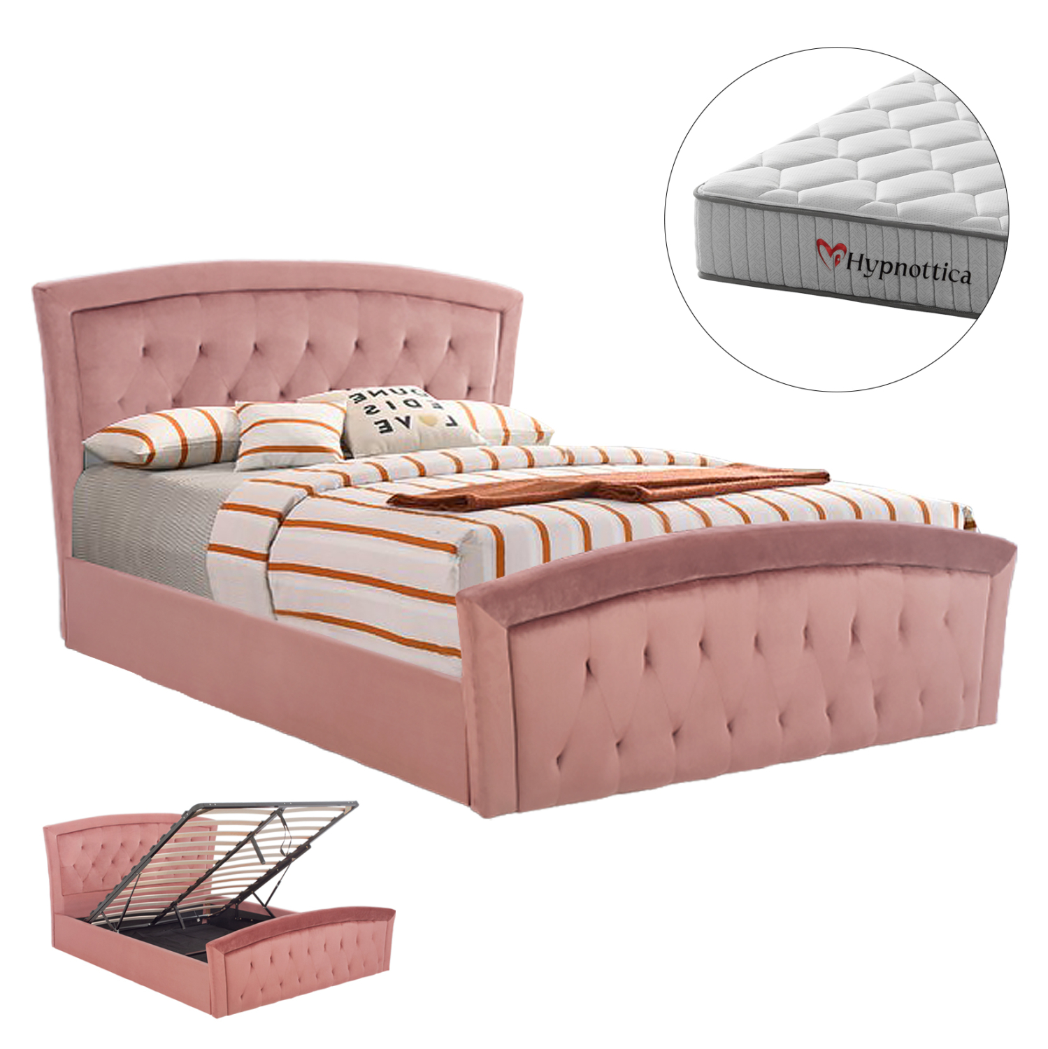 krebati-diplo-me-stroma-fb91076602-beloy ΚΡΕΒΑΤΙ ΔΙΠΛΟ ΜΕ ΣΤΡΩΜΑ ODELIA HM10766.02 ΒΕΛΟΥΔΟ ΣΑΠΙΟ ΜΗΛΟ--ΓΙΑ ΣΤΡΩΜΑ 160x200εκ - Image 1
