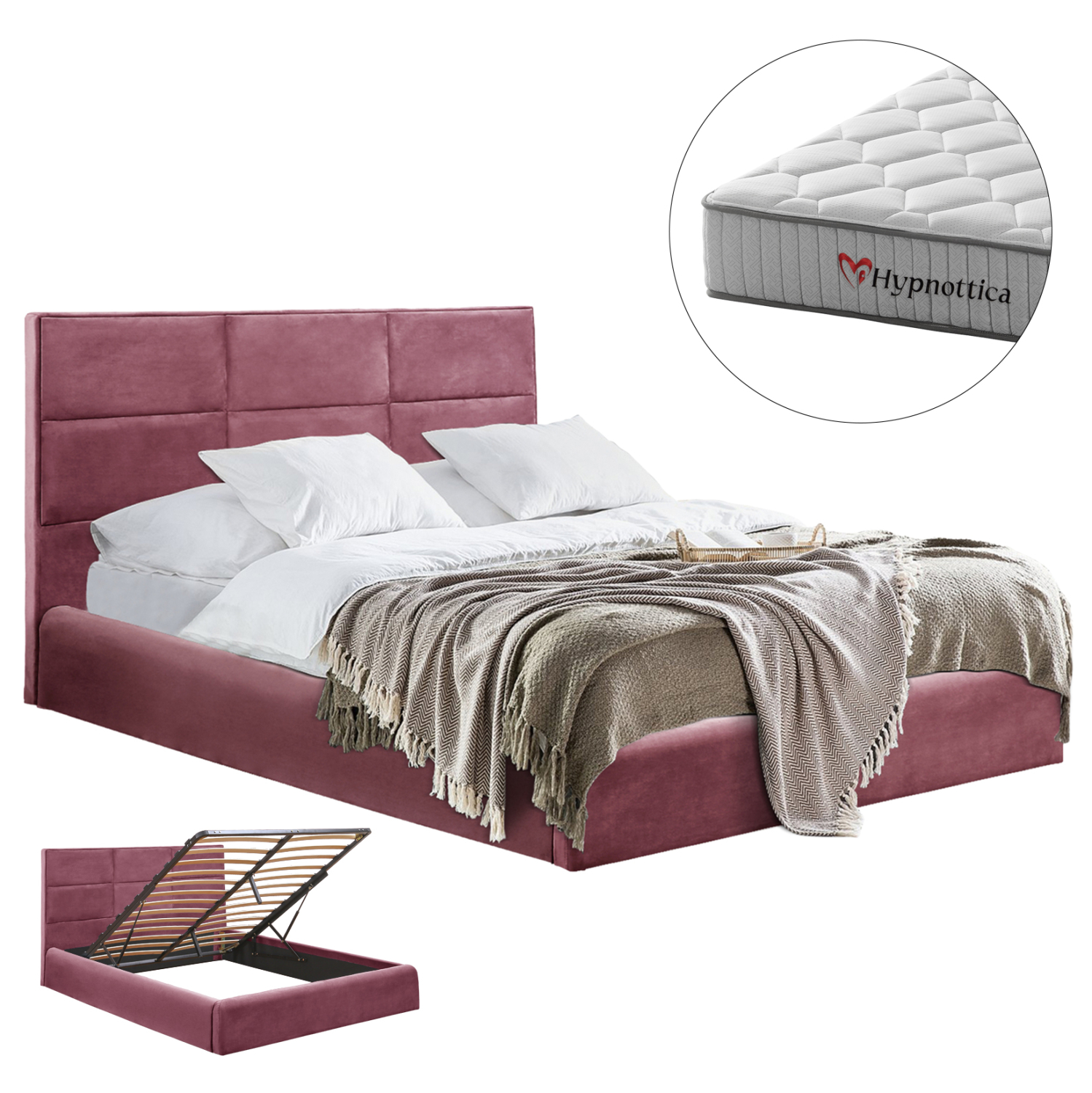 krebati-me-stroma-apothchoro-fb91076502- ΚΡΕΒΑΤΙ ΜΕ ΣΤΡΩΜΑ & ΑΠΟΘ.ΧΩΡΟ BRILEY HM10765.02 ΣΑΠΙΟ ΜΗΛΟ ΒΕΛΟΥΔΟ--ΣΤΡΩΜΑ 160x200εκ - Image 1