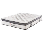 ΚΡΕΒΑΤΙ ΜΕ ΣΤΡΩΜΑ BECCA HM10803.01 ΛΕΥΚΟ PU--ΓΙΑ 150x200εκ - Image 4
