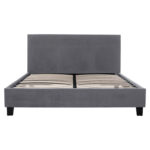 ΚΡΕΒΑΤΙ ΜΕ ΣΤΡΩΜΑ BECCA HM10803.11 ΓΚΡΙ ΥΦΑΣΜΑ--ΓΙΑ 150x200εκ - Image 4