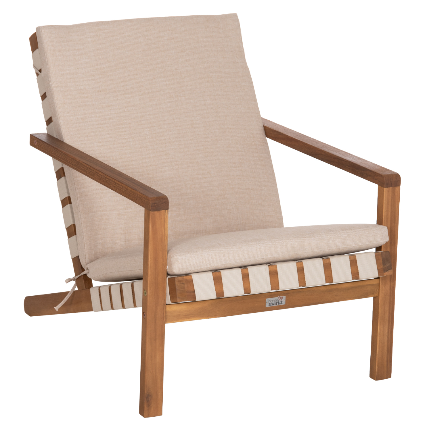 polythrona-lounge-fb96531-xylo-akakias-m ΠΟΛΥΘΡΟΝΑ LOUNGE DAME HM6531 ΞΥΛΟ ΑΚΑΚΙΑΣ--ΜΑΞΙΛΑΡΙΑ ΑΝΟΙΧΤΟ ΜΠΕΖ 64x93x76Υεκ - Image 1