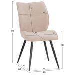 ΣΕΤ ΤΡΑΠΕΖΑΡΙΑΣ 5ΤΜΧ GAFF HM10955.02 ΚΕΡΑΜΙΚΟ TOP--ΥΦΑΣΜΑ ΜΠΕΖ & ΜΕΤΑΛ.ΠΟΔΙΑ ΜΑΥΡΑ - Image 3