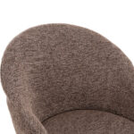 ΣΕΤ ΤΡΑΠΕΖΑΡΙΑΣ 7ΤΜΧ MANDY HM10957.03 MDF TOP--ΥΦΑΣΜΑ TAUPE & ΜΕΤΑΛ.ΠΟΔΙΑ - Image 4