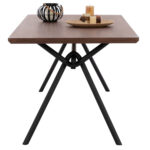 ΣΕΤ ΤΡΑΠΕΖΑΡΙΑΣ 7ΤΜΧ MANDY HM10957.03 MDF TOP--ΥΦΑΣΜΑ TAUPE & ΜΕΤΑΛ.ΠΟΔΙΑ - Image 7