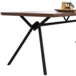ΣΕΤ ΤΡΑΠΕΖΑΡΙΑΣ 7ΤΜΧ MANDY HM10957.03 MDF TOP--ΥΦΑΣΜΑ TAUPE & ΜΕΤΑΛ.ΠΟΔΙΑ - Image 9