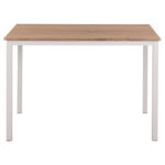 ΤΡΑΠΕΖΙ ΤΡΑΠΕΖΑΡΙΑΣ GOOSE HM9532.02 MDF SONAMA-ΛΕΥΚΟ ΜΕΤΑΛΛΟ 120X80Χ75Yεκ. - Image 3