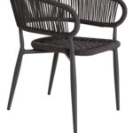 ΠΟΛΥΘΡΟΝΑ ΑΛΟΥΜΙΝΙΟΥ EULO HM5783.21 ΓΚΡΙ-TWISTED RATTAN ΓΚΡΙ 57x63x77Υεκ. - Image 9