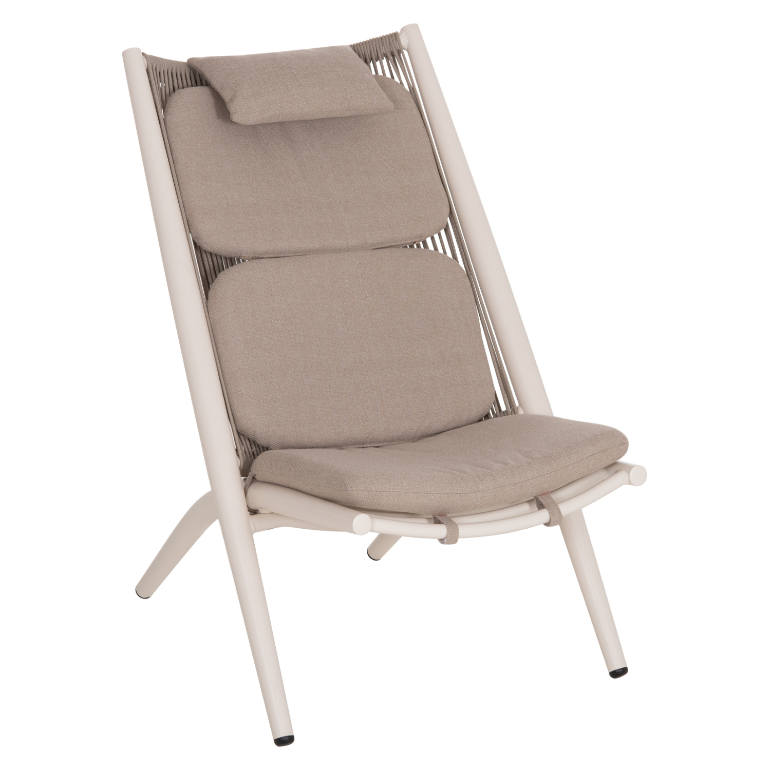 polythrona-relax-fb9664202-aloyminio-ley-10 ΠΟΛΥΘΡΟΝΑ RELAX REMUS HM6642.02 ΑΛΟΥΜΙΝΙΟ ΛΕΥΚΟ-ΣΧΟΙΝΙ OLEFIN ΜΠΕΖ 63x87x94Υεκ. - Image 1
