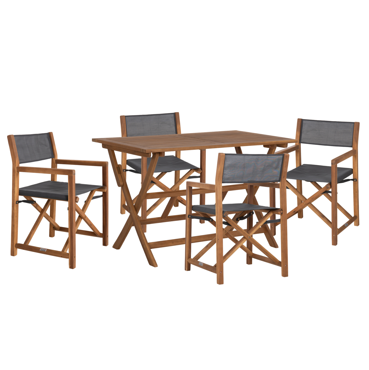 set-trapezarias-5tmch-exchoroy-fb9109850-9 ΣΕΤ ΤΡΑΠΕΖΑΡΙΑΣ 5ΤΜΧ ΕΞ.ΧΩΡΟΥ SOUL HM10985.01 ΞΥΛΟ ΑΚΑΚΙΑΣ--ΓΚΡΙ TEXTILENE - Image 1