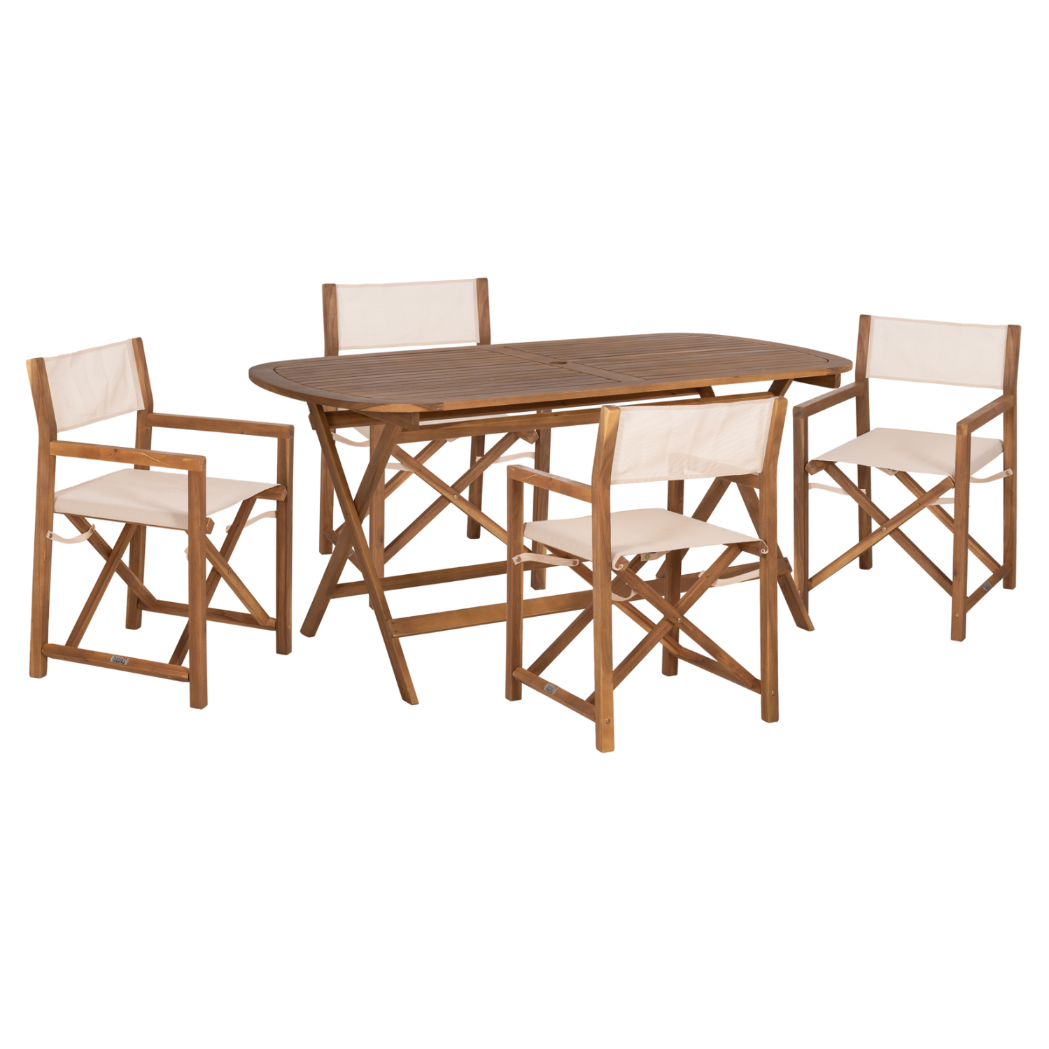 set-trapezarias-5tmch-exchoroy-fb9109870-4 ΣΕΤ ΤΡΑΠΕΖΑΡΙΑΣ 5ΤΜΧ ΕΞ.ΧΩΡΟΥ SOUL HM10987.04 ΞΥΛΟ ΑΚΑΚΙΑΣ--ΜΠΕΖ TEXTILENE - Image 1