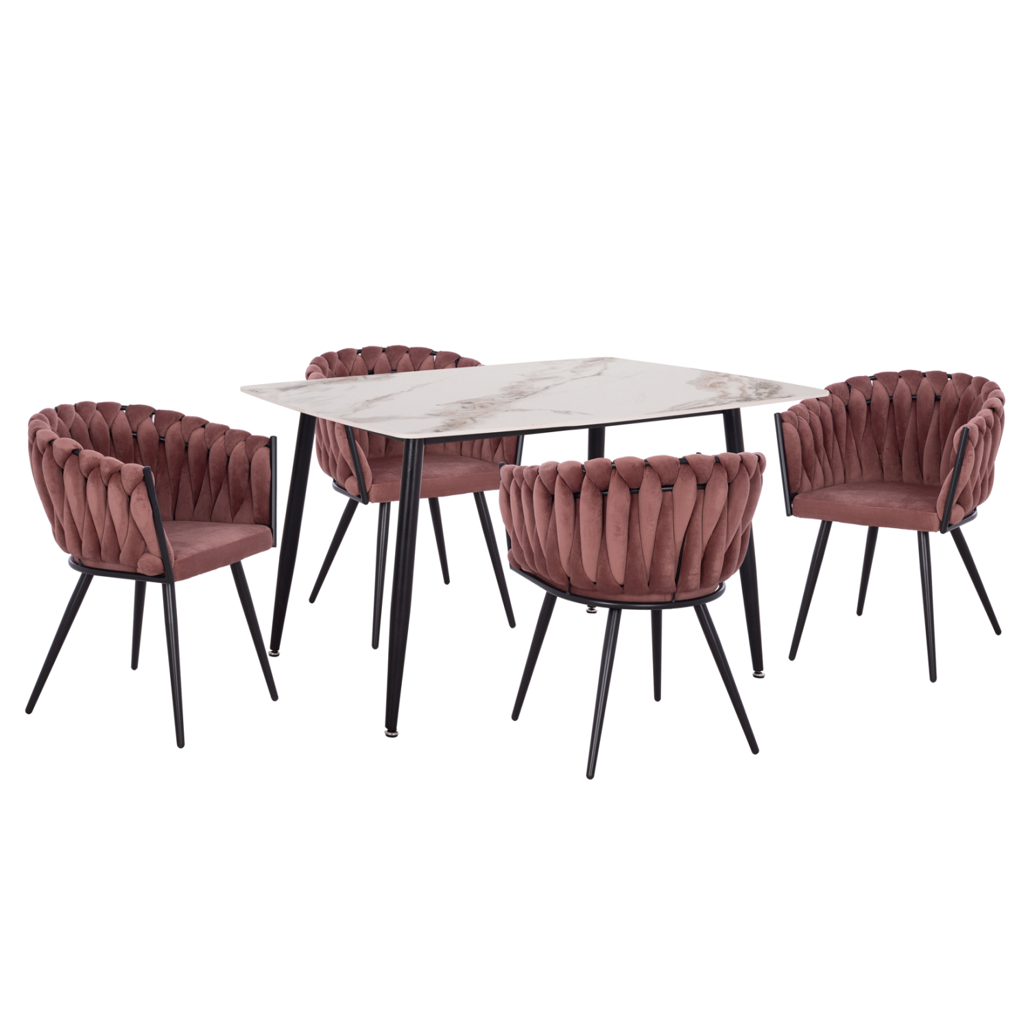 set-trapezarias-5tmch-fb91211602-keramik ΣΕΤ ΤΡΑΠΕΖΑΡΙΑΣ 5ΤΜΧ RAVEN HM12116.02 ΚΕΡΑΜΙΚΟ TOP ΛΕΥΚΟ/ΚΑΦΕ ΜΑΡΜΑΡΟ--ΣΑΠΙΟ ΜΗΛΟ ΒΕΛΟΥΔΟ - Image 1