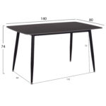 ΣΕΤ ΤΡΑΠΕΖΑΡΙΑΣ 5ΤΜΧ RAVEN HM12116.03 ΚΕΡΑΜΙΚΟ TOP ΜΑΥΡΟ ΜΑΡΜΑΡΟ--ΜΑΥΡΟ ΒΕΛΟΥΔΟ - Image 2