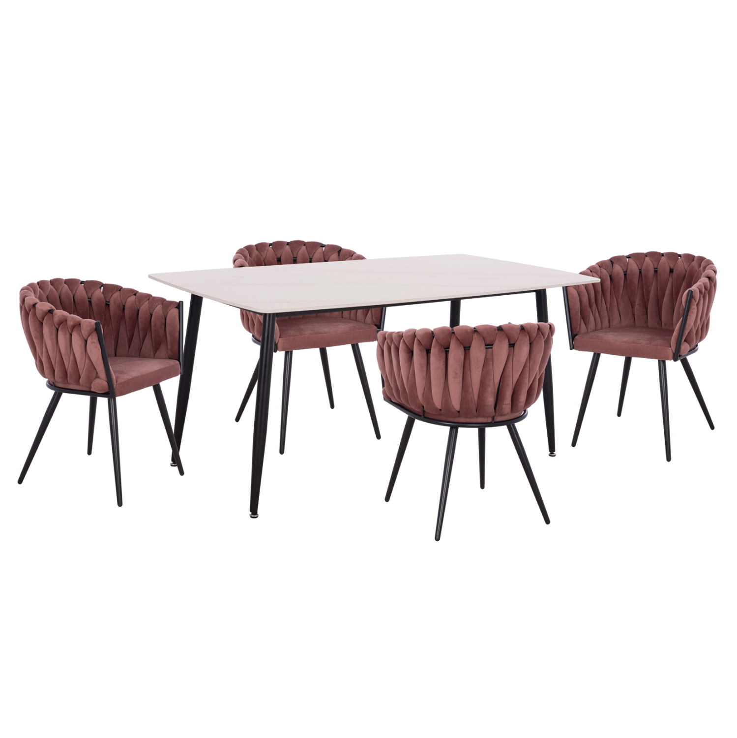 set-trapezarias-5tmch-fb91211701-keramik ΣΕΤ ΤΡΑΠΕΖΑΡΙΑΣ 5ΤΜΧ RAVEN HM12117.01 ΚΕΡΑΜΙΚΟ TOP ΛΕΥΚΟ ΜΑΡΜΑΡΟ--ΣΑΠΙΟ ΜΗΛΟ ΒΕΛΟΥΔΟ - Image 1