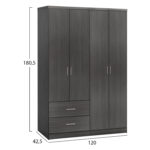 ΣΕΤ ΥΠΝΟΔΩΜΑΤΙΟΥ 3ΤΜΧ HM11216 ΒΕΛΟΥΔΟ ΓΚΡΙ--ΜΕΛΑΜΙΝΗ ZEBRANO - Image 3