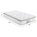 ΣΕΤ ΥΠΝΟΔΩΜΑΤΙΟΥ ΜΕ ΣΤΡΩΜΑ 3ΤΜΧ HM11217 RUBBERWOOD-ΜΕΤΑΛΛΟ - Image 5