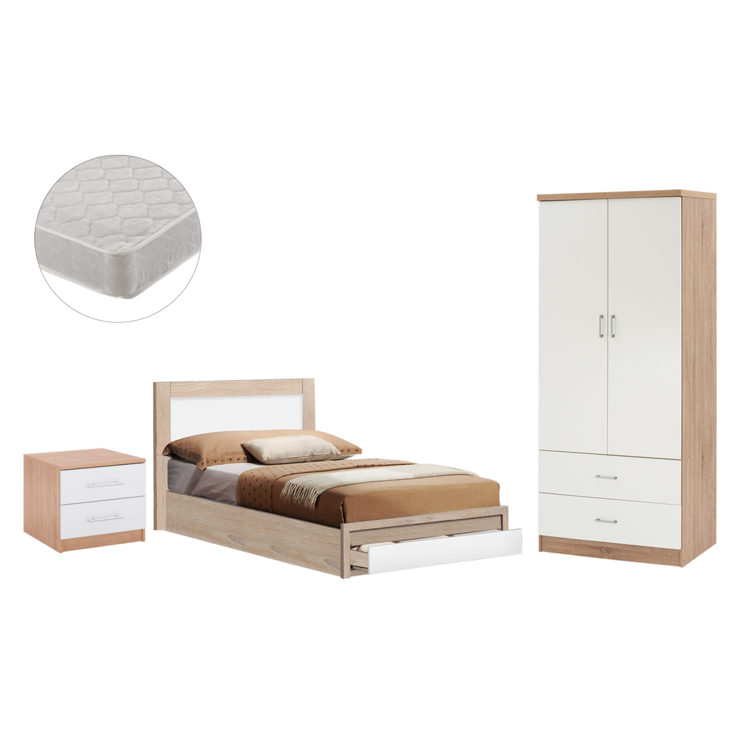 set-ypnodomatioy-me-stroma-4tmch-fb91121-6 ΣΕΤ ΥΠΝΟΔΩΜΑΤΙΟΥ ΜΕ ΣΤΡΩΜΑ 4ΤΜΧ HM11212 SONAMA/ΛΕΥΚΟ - Image 1
