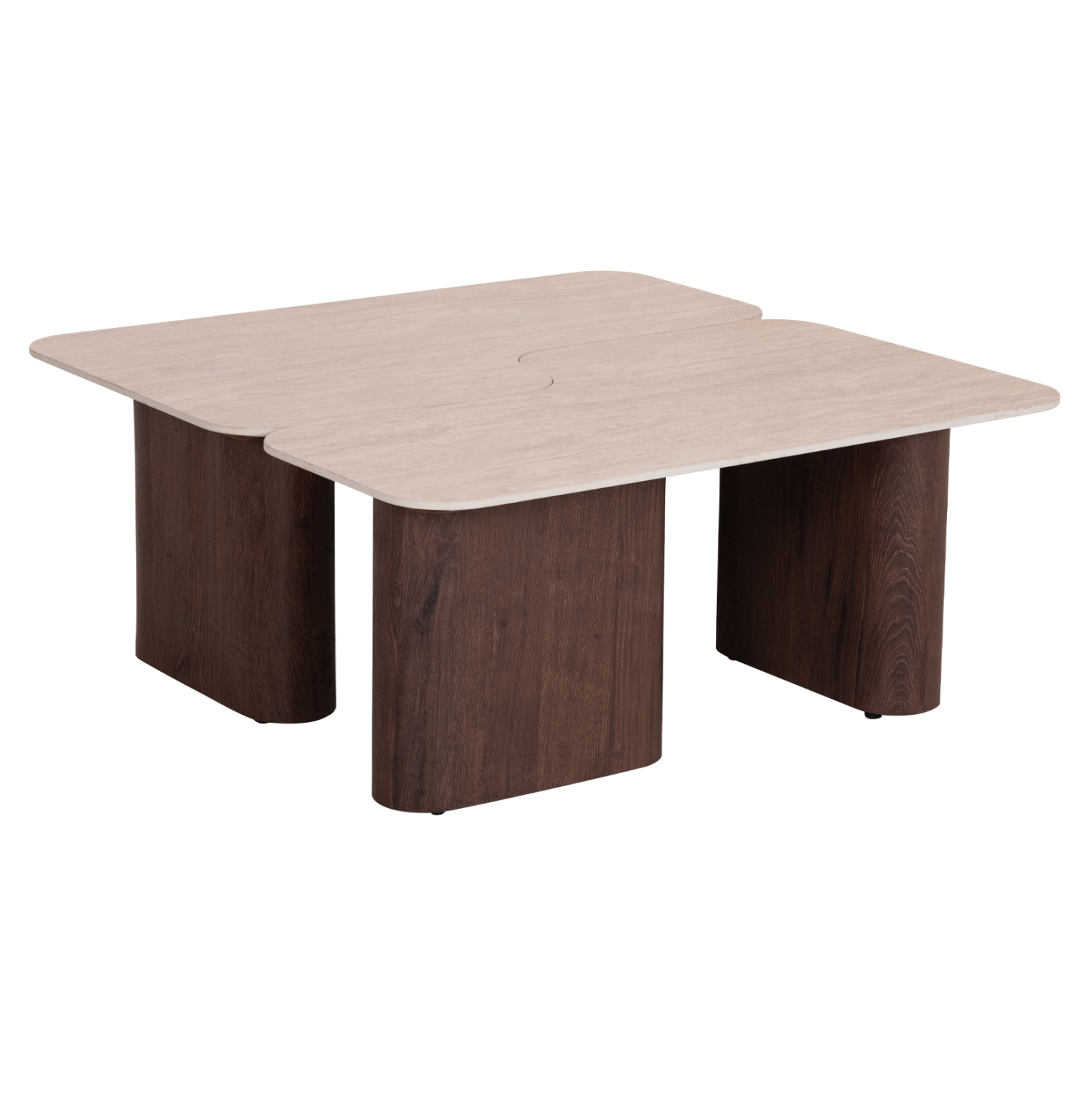 trapezia-salonioy-2tmch-fb918432-keramik ΤΡΑΠΕΖΙΑ ΣΑΛΟΝΙΟΥ 2ΤΜΧ NOTTE HM18432 ΚΕΡΑΜΙΚΑ TOP ΤΡΑΒΕΡΤΙΝΑ--MDF ΠΟΔΙΑ 100x100x43Υ - Image 1