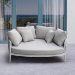 DAYBED 2ΘΕΣΙΟ MAVERICK HM6216.02 ΑΛΟΥΜΙΝΙΟ ΚΡΕΜ-ΜΠΕΖ OLEFIN & STRAPS 164x144x70Υ - Image 4