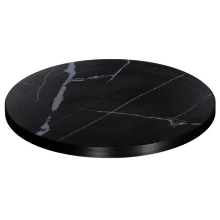 ΕΠΙΦΑΝΕΙΑ ΤΡΑΠΕΖΙΟΥ SINTERED STONE HM6653.03 ΜΕ ΠΛΑΙΣΙΟ ALU ΜΑΥΡΟ Φ70εκ.