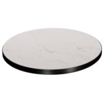 ΕΠΙΦΑΝΕΙΑ ΤΡΑΠΕΖΙΟΥ SINTERED STONE HM6653.02 ΜΕ ΠΛΑΙΣΙΟ ALU ΜΑΥΡΟ Φ70εκ.