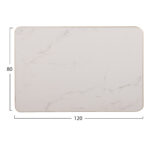 ΕΠΙΦΑΝΕΙΑ ΤΡΑΠΕΖΙΟΥ SINTERED STONE ΟΡΘΟΓΩΝΙΑ HM6656.12 ΠΛΑΙΣΙΟ ALU ΧΡΥΣΟ 120x80εκ. - Image 2