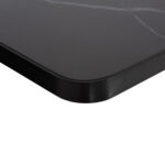 ΕΠΙΦΑΝΕΙΑ ΤΡΑΠΕΖΙΟΥ SINTERED STONE ΟΡΘΟΓΩΝΙΑ HM6656.03 ΠΛΑΙΣΙΟ ALU ΜΑΥΡΟ 120x80εκ. - Image 5