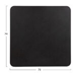 ΕΠΙΦΑΝΕΙΑ ΤΡΑΠΕΖΙΟΥ SINTERED STONE ΤΕΤΡΑΓΩΝΗ HM6654.01 ΠΛΑΙΣΙΟ ALU ΜΑΥΡΟ 70x70εκ. - Image 2
