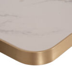 ΕΠΙΦΑΝΕΙΑ ΤΡΑΠΕΖΙΟΥ SINTERED STONE ΤΕΤΡΑΓΩΝΗ HM6655.12 ΠΛΑΙΣΙΟ ALU ΧΡΥΣΟ 80x80εκ. - Image 5