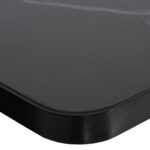 ΕΠΙΦΑΝΕΙΑ ΤΡΑΠΕΖΙΟΥ SINTERED STONE ΤΕΤΡΑΓΩΝΗ HM6655.03 ΠΛΑΙΣΙΟ ALU ΜΑΥΡΟ 80x80εκ. - Image 5