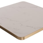ΕΠΙΦΑΝΕΙΑ ΤΡΑΠΕΖΙΟΥ SINTERED STONE ΤΕΤΡΑΓΩΝΗ HM6655.03 ΠΛΑΙΣΙΟ ALU ΜΑΥΡΟ 80x80εκ. - Image 6
