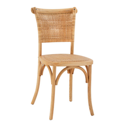 ΚΑΡΕΚΛΑ ΤΡΑΠΕΖΑΡΙΑΣ LIBERTY HM8752.11 TOON ΞΥΛΟ-ΨΑΘΑ RATTAN---Β'ΔΙΑΛΟΓΗΣ 49x54x89Υεκ