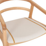 ΠΟΛΥΘΡΟΝΑ ΤΡΑΠΕΖΑΡΙΑΣ EFFY HM18393.01 ΦΡΑΞΙΝΟΣ ΣΕ OAK-ΚΑΘΙΣΜΑ ΕΚΡΟΥ PU 60x58x71Υεκ - Image 8