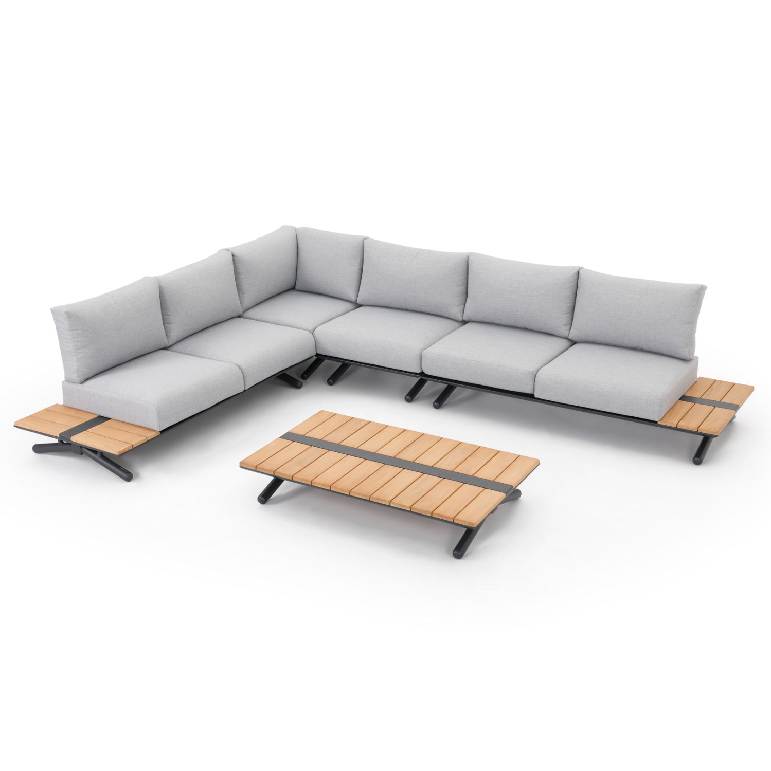 set-saloni-exchoroy-5tmch-fb96190-aloymi ΣΕΤ ΣΑΛΟΝΙ ΕΞ.ΧΩΡΟΥ 5ΤΜΧ MEILANI HM6190 ΑΛΟΥΜΙΝΙΟ-ΞΥΛΟ ΕΥΚΑΛΥΠΤΟΥ-ΣΧΟΙΝΙ - Image 1