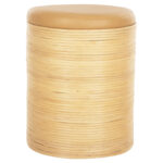 ΣΚΑΜΠΟ MITCH HM9886 ΦΥΣΙΚΟ RATTAN-ΚΑΘΙΣΜΑ ΑΠΟ PU ΜΠΕΖ Φ37x47Υεκ. - Image 3